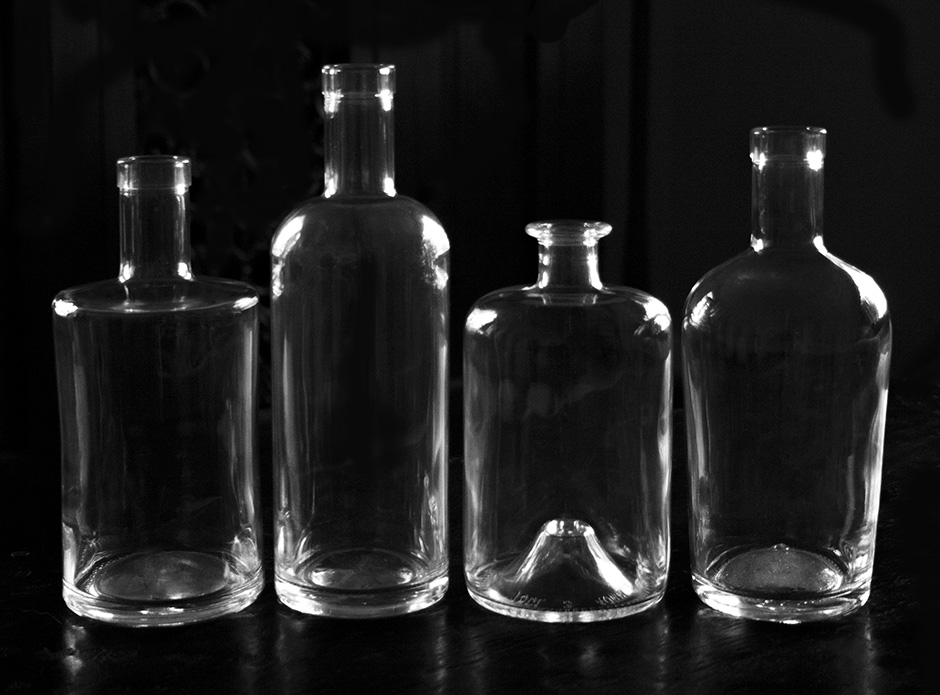 A few popular bottle shapes currently available.