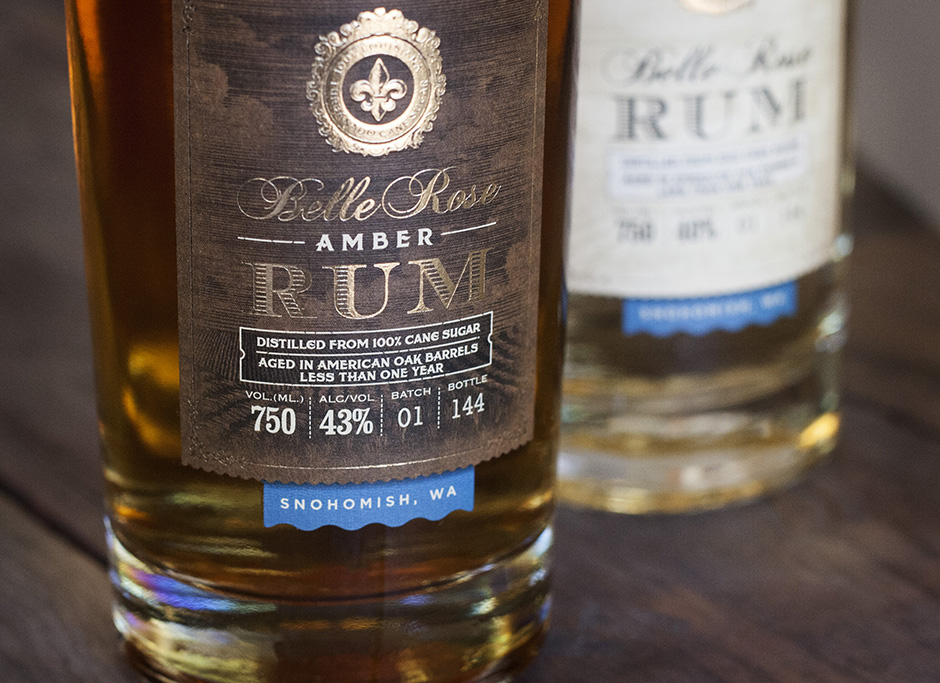 Traditional Rum Label Design