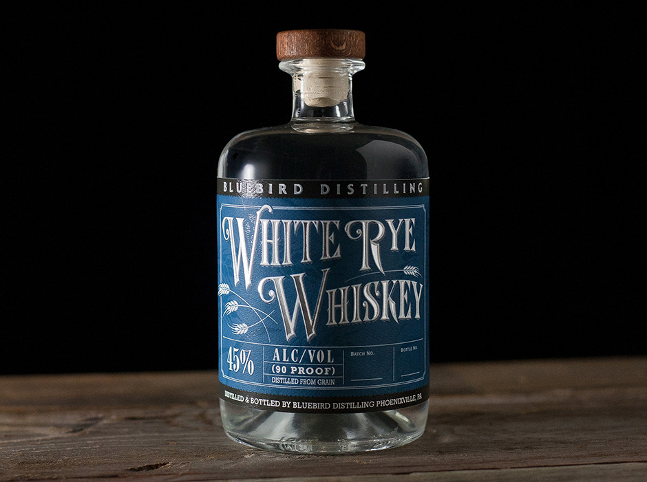 white rye whiskey label