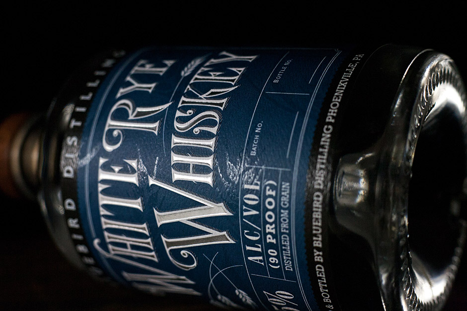 white rye whiskey label