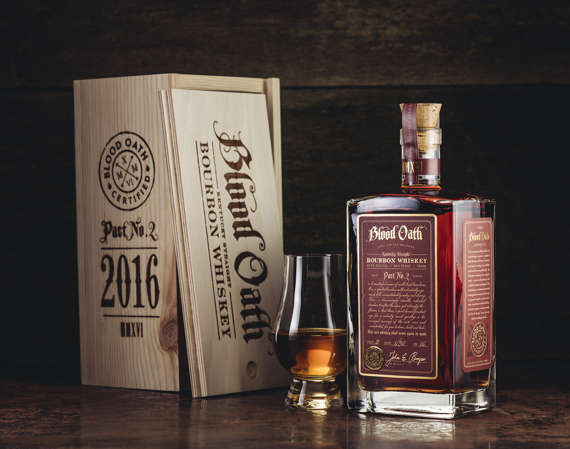 Blood Oath Bourbon Package Design