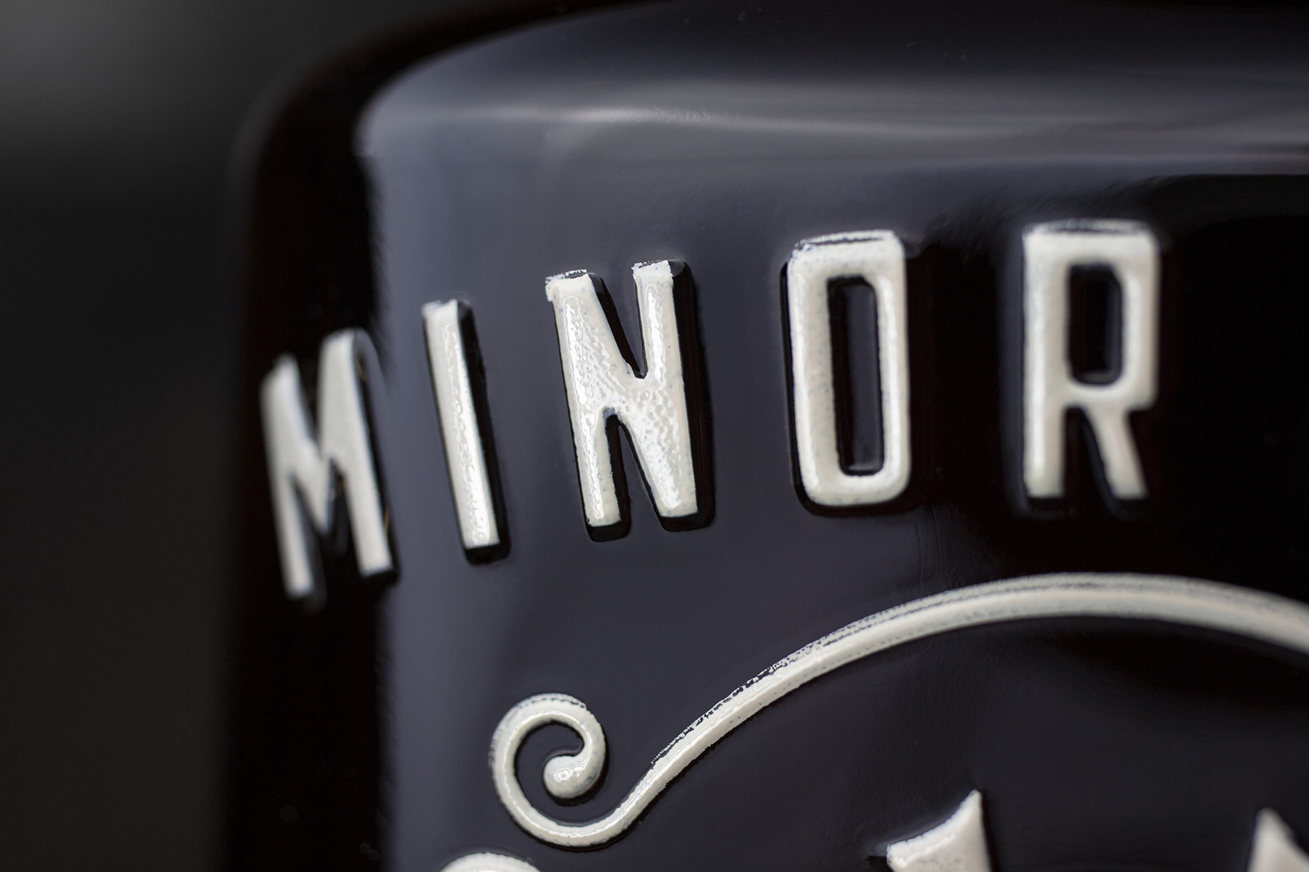 minor case whiskey bottle design